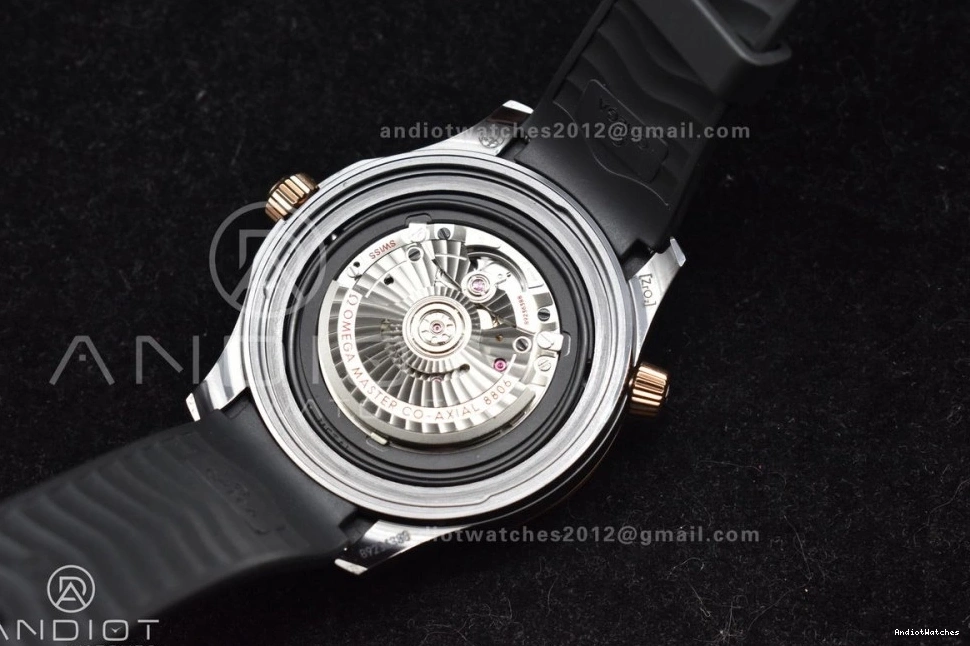 Best Black Seamaster VSF Black Neat Bezel Strap Rubber 43.5mm A Dial 300m Edition on 1070 1:1 RG Black Ceramic 1205